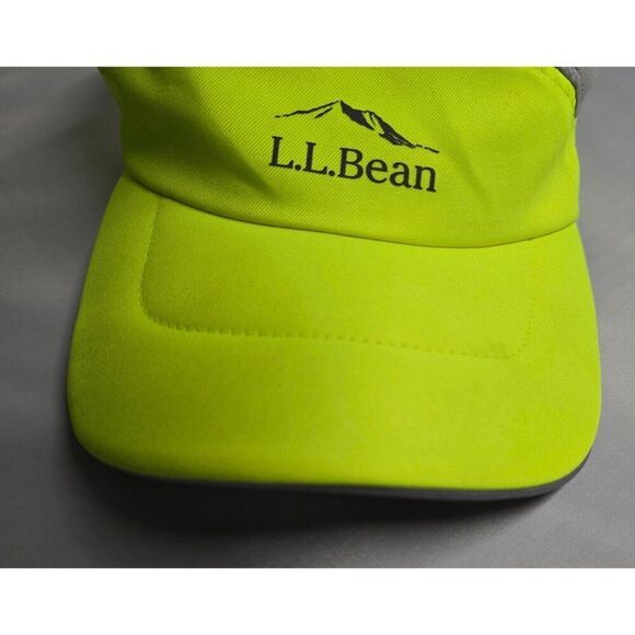 L.L.Bean Neon Yellow "Epic Running" Hat OSFA Adjustable Reflective Activewear - Picture 8 of 8